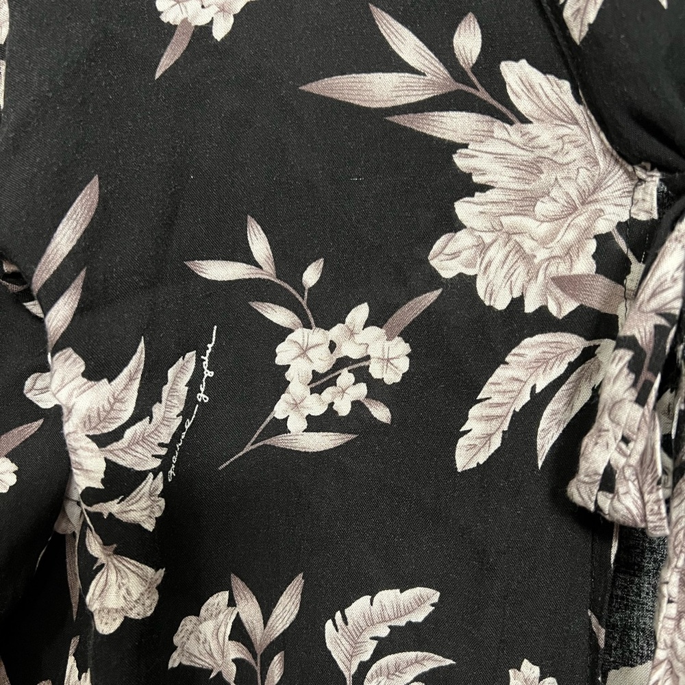 Spiritual Gangster Black Floral Maya Kimono - Picture 3 of 8